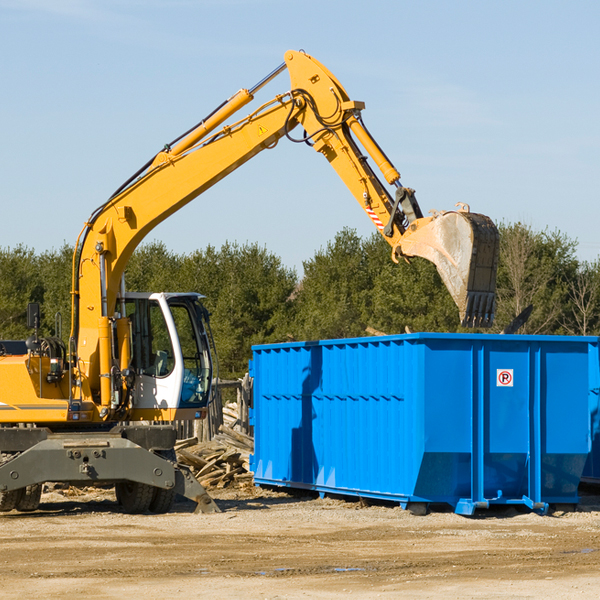 what size residential dumpster rentals are available in Railroad PA